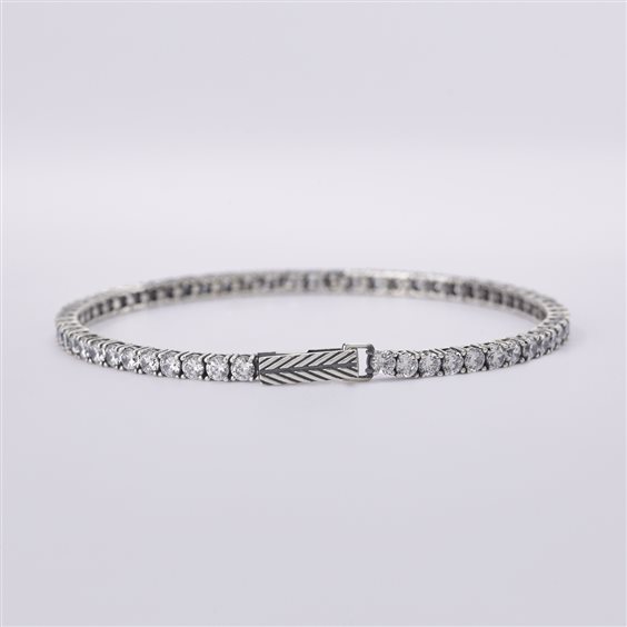 Bracciale Mabina Uomo Tennis in Argento Zirconia 533436-M - 533436-M